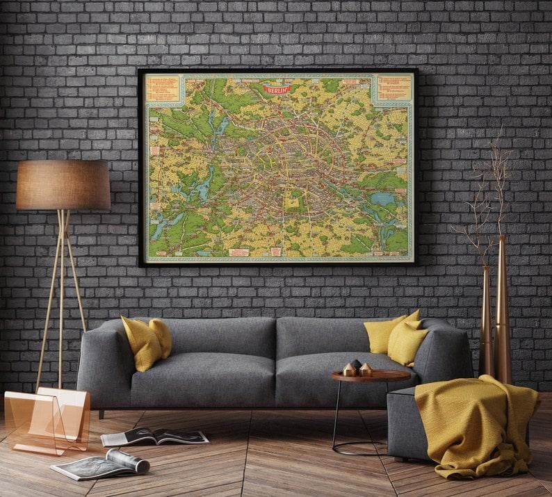 Berlin Map Print| Fine Art Prints