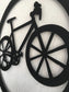 Bicycle in Circle Metal Wall Hanging Art - MAIA HOMES