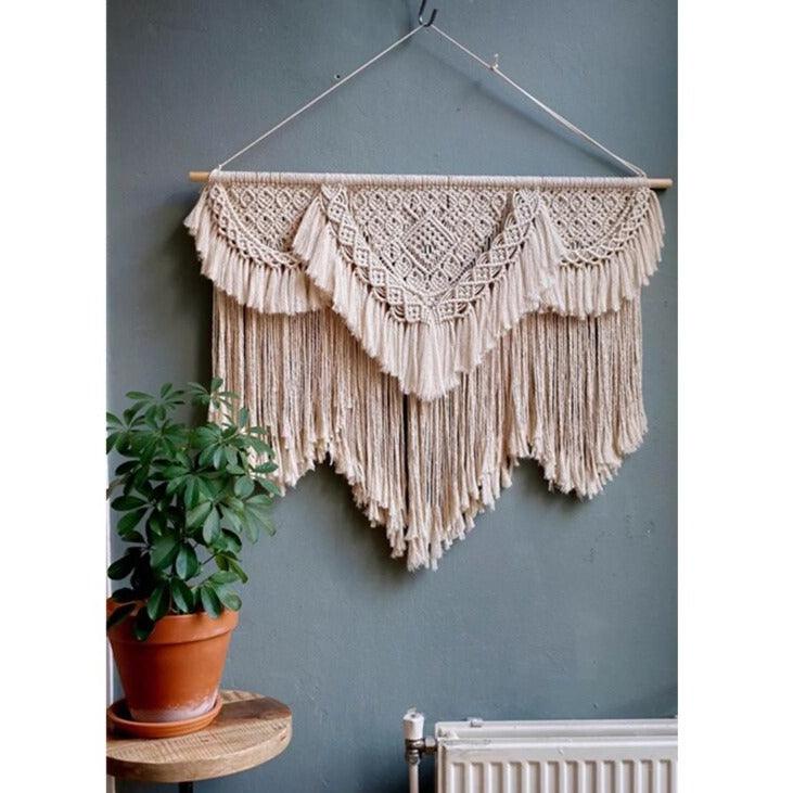 Bird Eyes Bohemian Wall Hanging Macrame