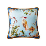 Birds of Floral Paradise Printed Velvet Cushion Cover Jack