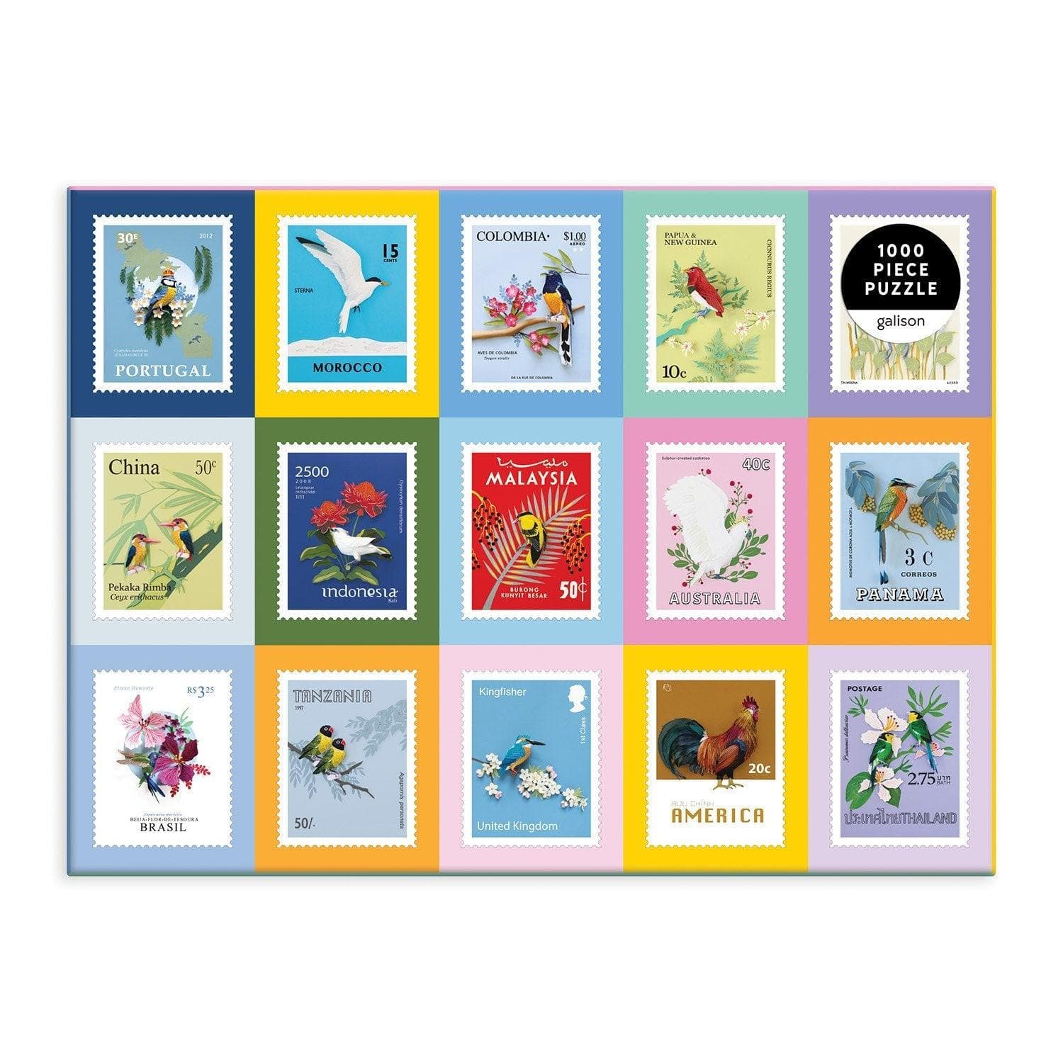 Birds of the World 1000 Piece Jigsaw Puzzle