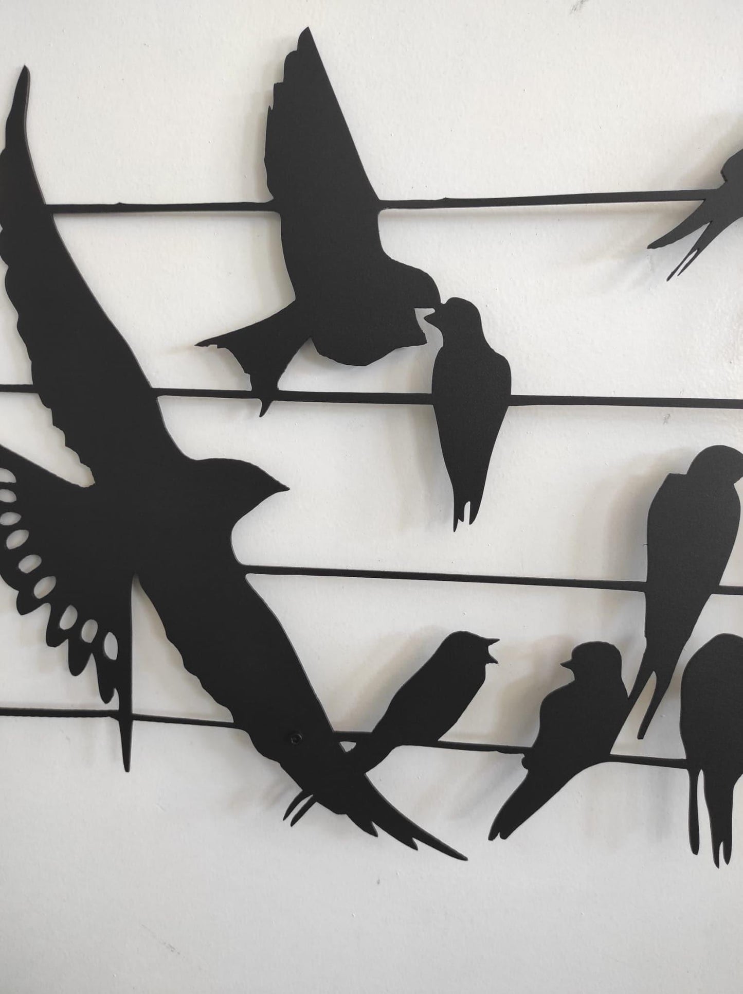 Birds on Branch Metal Wall Decor - MAIA HOMES