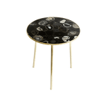 Black Agate Round Coffee Accent Table