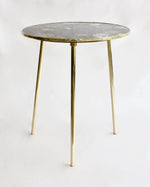 Black Agate Round Coffee Accent Table