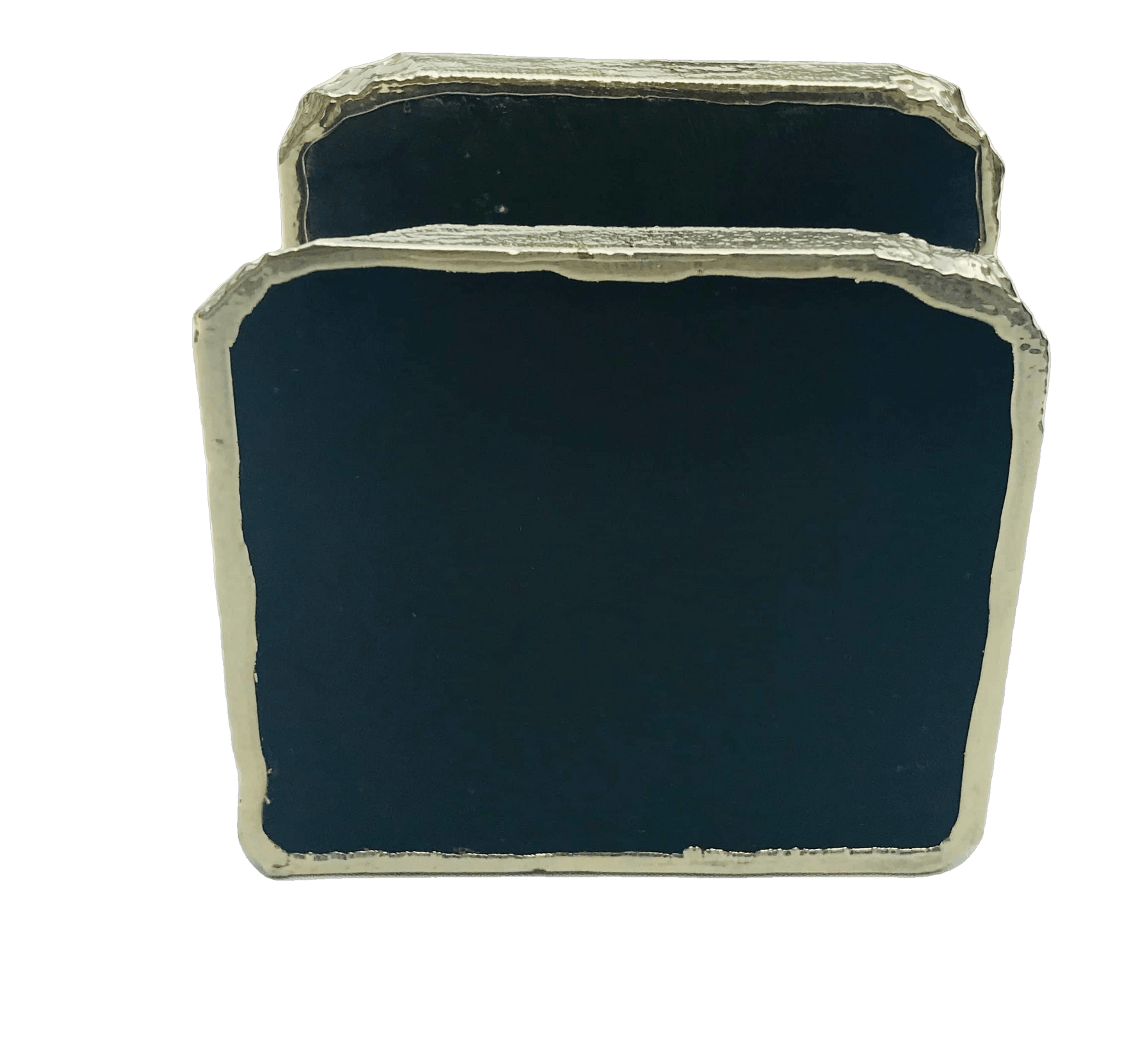 Black Agate Stone Napkin Holder