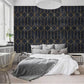 Black and Gold Art Deco Geometric Wallpaper - MAIA HOMES