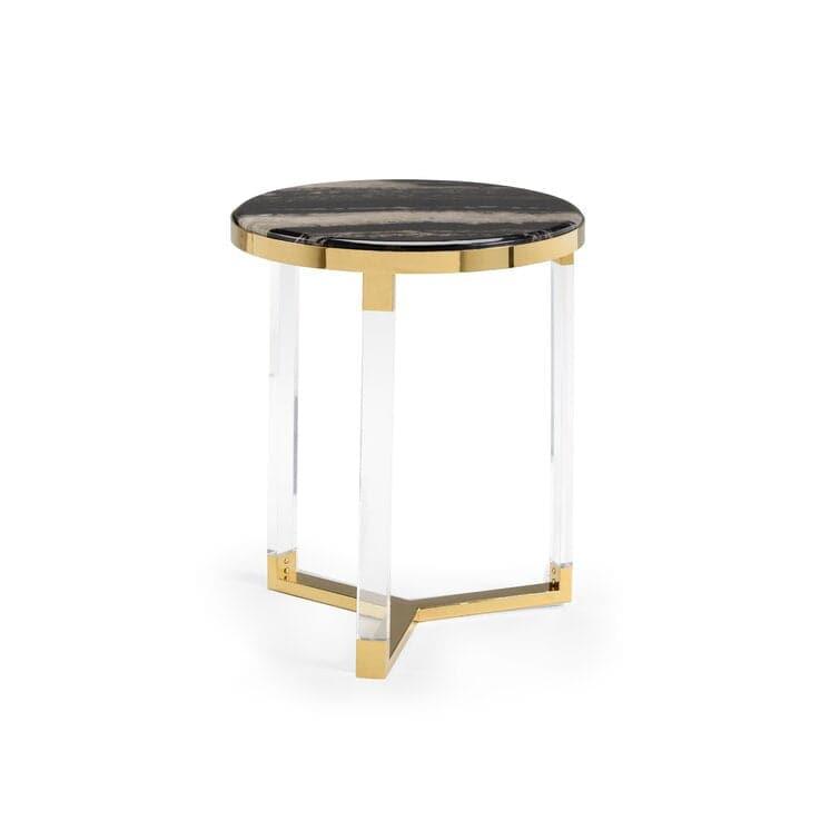 Black and White Acrylic Lovelock End Table Default Title