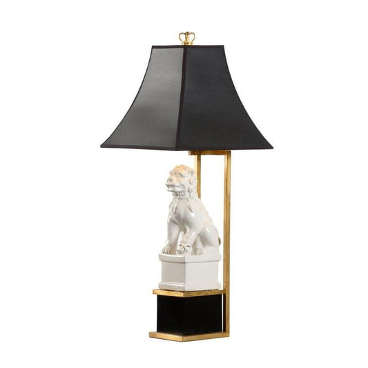 Black and White Chinese Dog 29" Table Lamp - MAIA HOMES