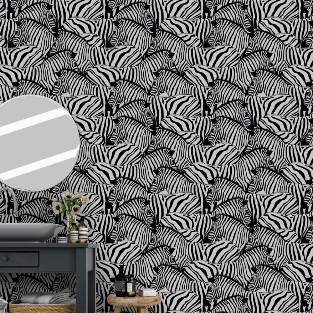 Black and White Zebra Wallpaper