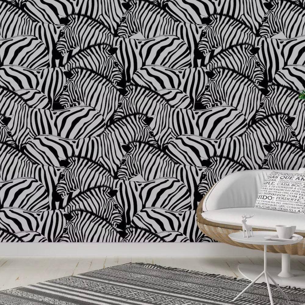 Black and White Zebra Wallpaper