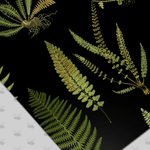 Black Botanical Ferns Wallpaper