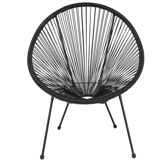 Black Ray Patio Chair - MAIA HOMES