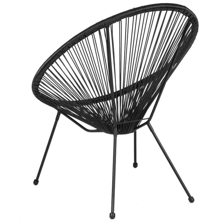Black Ray Patio Chair - MAIA HOMES