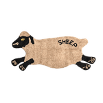 Black Sheep Shaped Cotton Rug