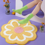 Blossoming Flower Accent Rug Bath Mat