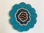 Blossoming Flowers Beaded Coasters