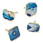 Blue Agate Cabinet Drawer Pulls