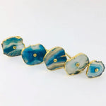 Blue Agate Cabinet Drawer Pulls