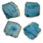 Blue Agate Coasters - Set of 4 OS