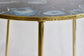Blue Agate Round Coffee Side Table - MAIA HOMES