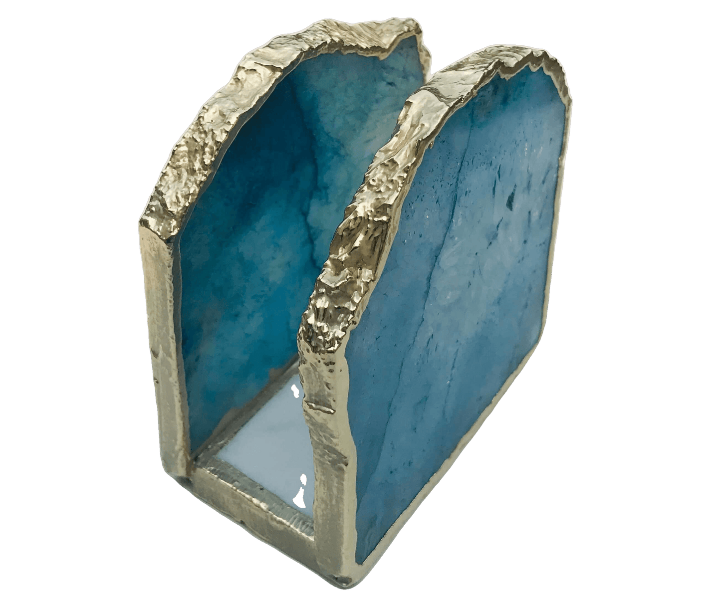 Blue Agate Stone Napkin Holder