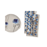 Blue Aiya Hand Block Printed Cotton Napkins