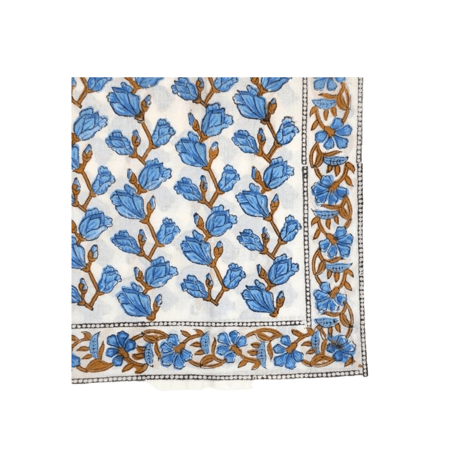 Blue Aiya Hand Block Printed Cotton Napkins