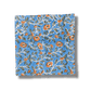 Blue and Orange Floral Block Printed Cotton Napkins - MAIA HOMES
