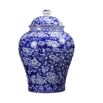 Blue and White Chinoiserie Classic Ginger Jar Blue Cherry Blossom