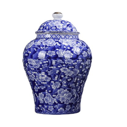 Blue and White Chinoiserie Classic Ginger Jar - MAIA HOMES