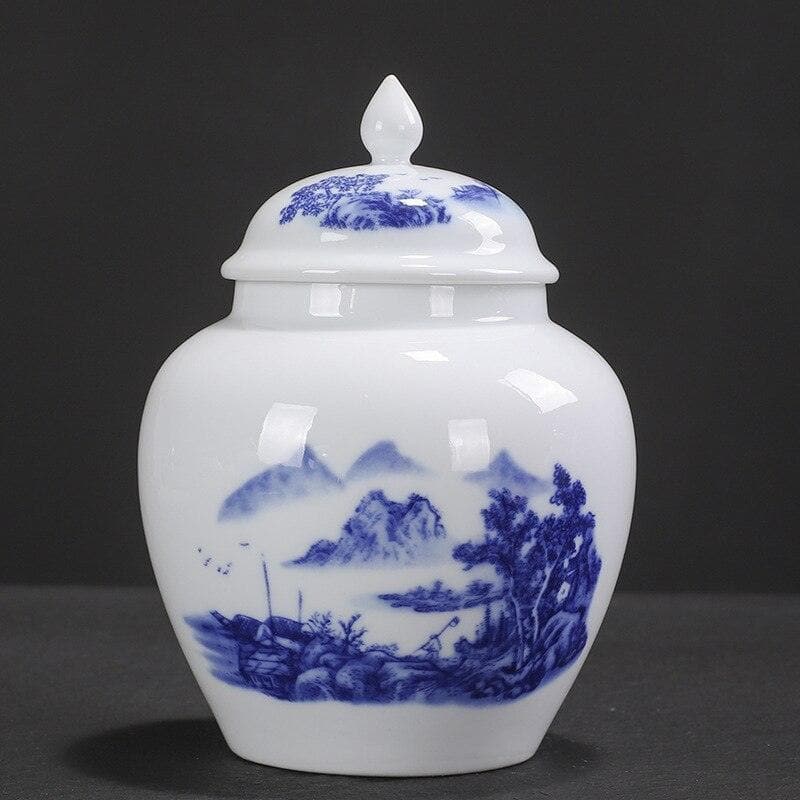 Blue and White Chinoiserie Classic Ginger Jar Hills View