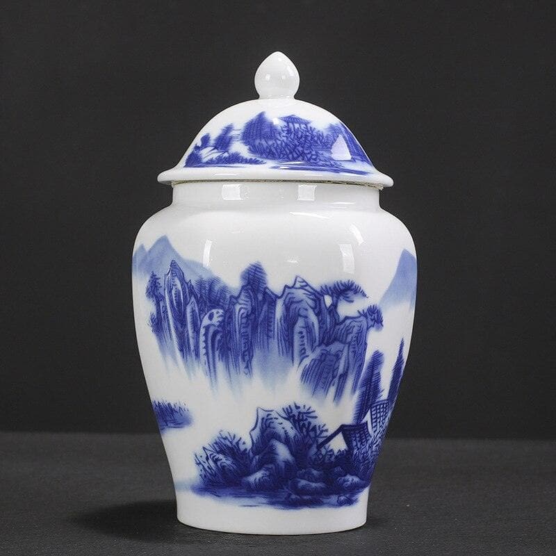 Blue and White Chinoiserie Classic Ginger Jar Valley View