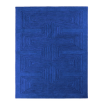 Blue Artic Geo Modern Hand Tufted Wool Rug