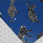 Blue Cobalt Tiger Peel and Stick Wallpaper