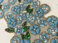 Blue Flowers in the Spring Beaded Table Runner - MAIA HOMES