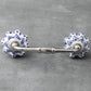 Blue Geometry Dots Ceramic Cabinet Drawer Pull - Set of 4 - MAIA HOMES