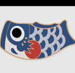 Blue Oriental Fish Door Mat