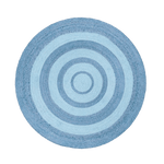 Blue Tulila Jute Round Rug