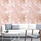 Blush Pink Palm Leaves Tropical Wallpaper - MAIA HOMES