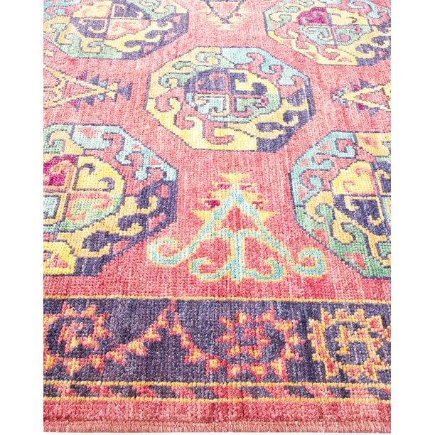 Blushing Desi Tribunal Wool Hand Knotted Area Rug