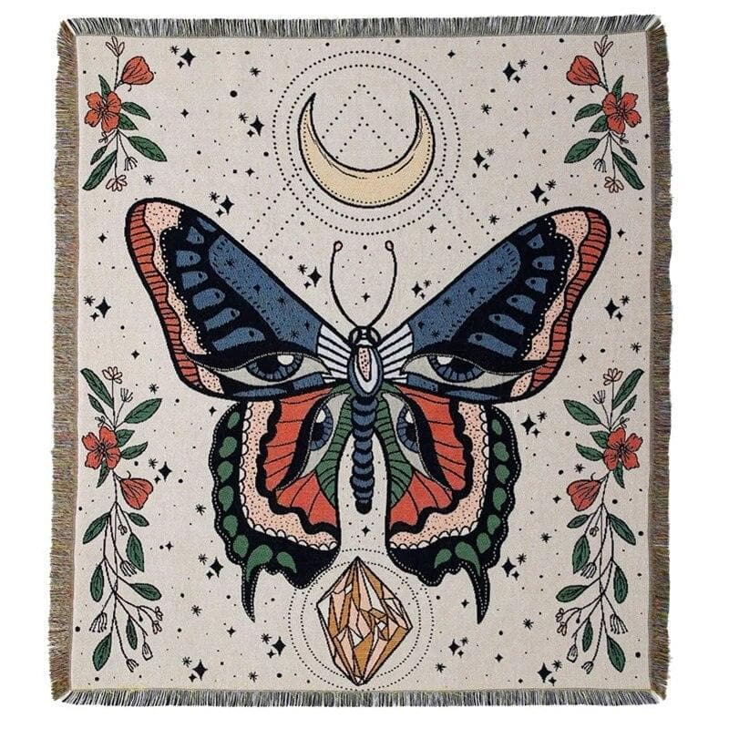 Bohemain Love for Nature Floral Throw Tapestry Blanket - MAIA HOMES
