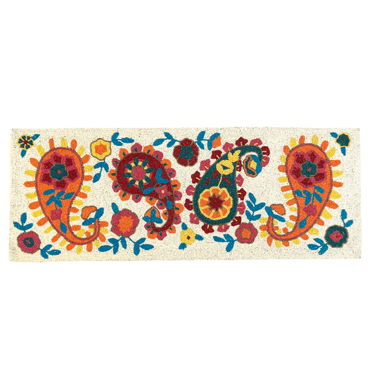 Bohemian Floral Beaded Table Runner