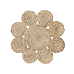 Boho Distressed Circles of Life Jute Placemat - Set of 10