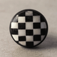 Bone Inlay Black and White Checkerboards Ceramic Cabinet Knobs - MAIA HOMES