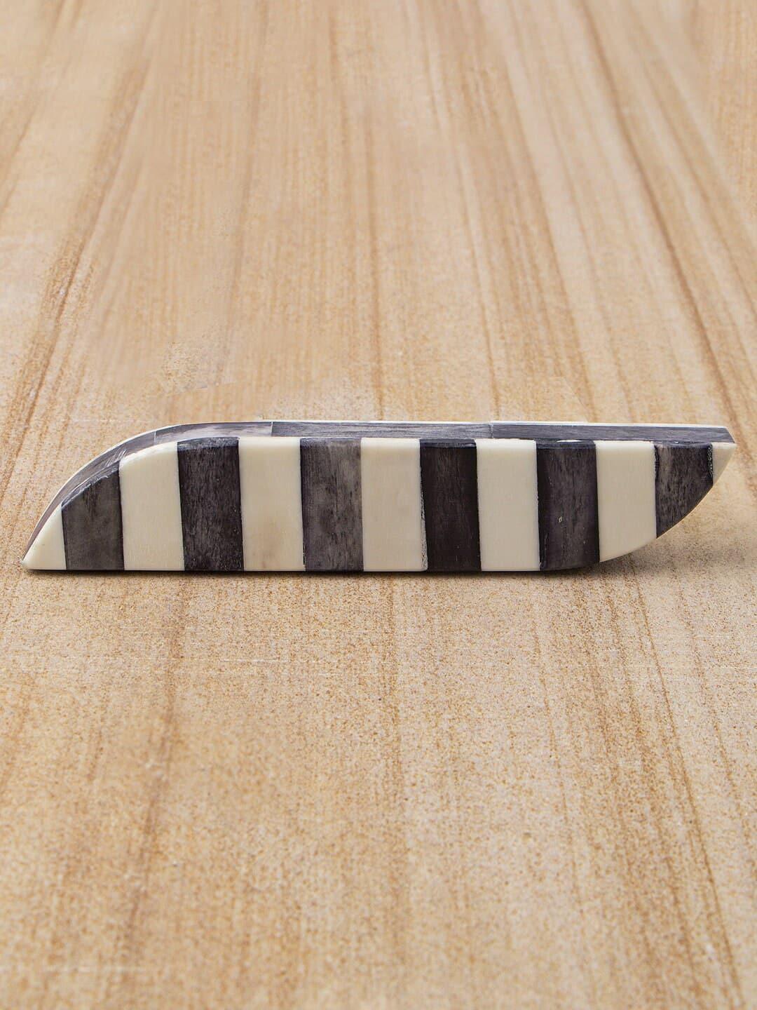 Bone-Inlay Curved Cabinet Drawer Pulls