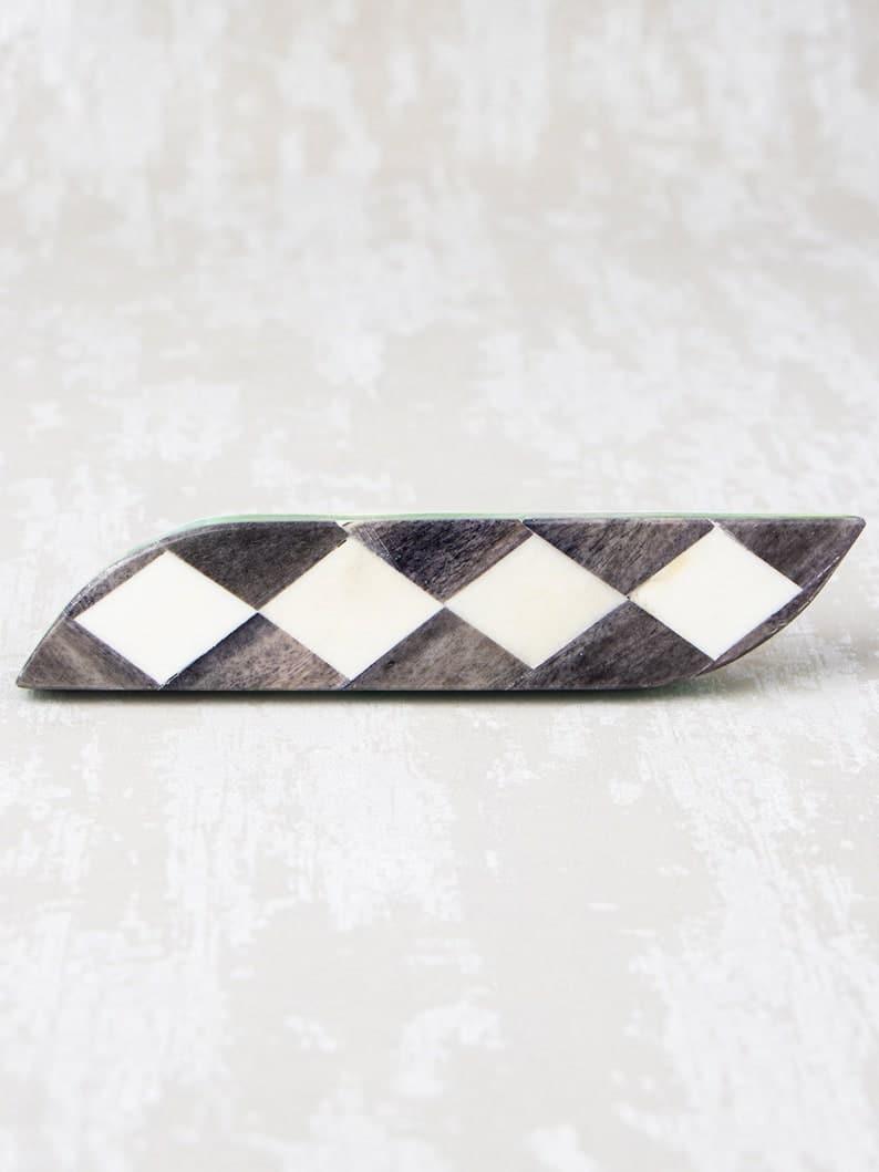 Bone-Inlay Curved Cabinet Drawer Pulls Style 4