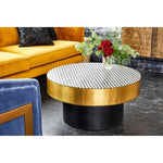 Bone Inlay Parisian Round Coffee Table