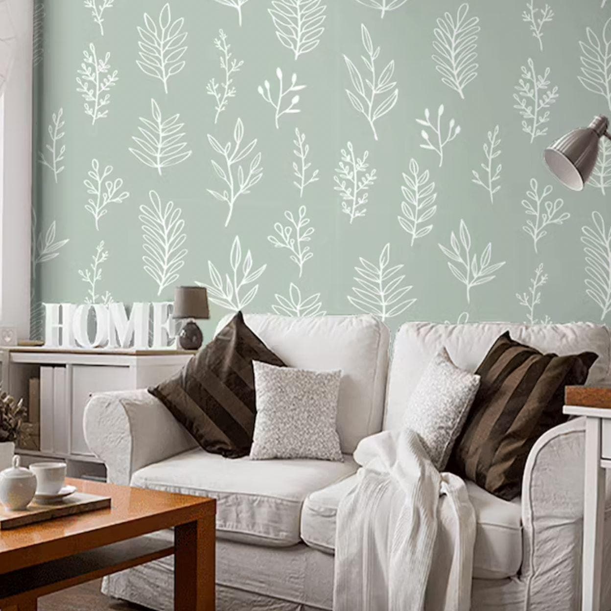 Botanical Sage Green Wallpaper