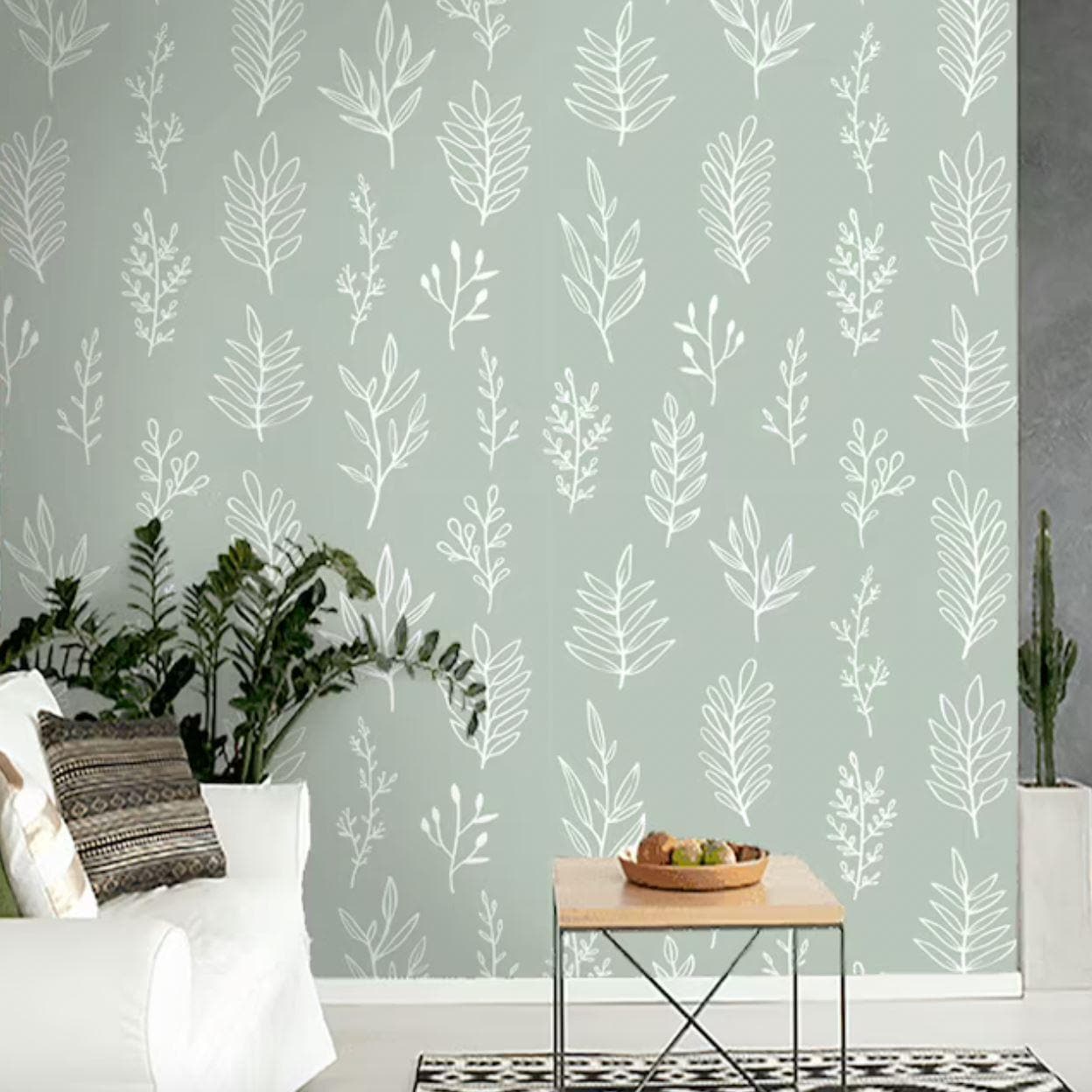 Botanical Sage Green Wallpaper