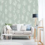 Botanical Sage Green Wallpaper